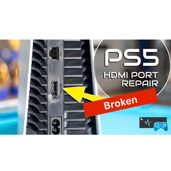 PS5 HDMI port damage causes and repair options Dubai